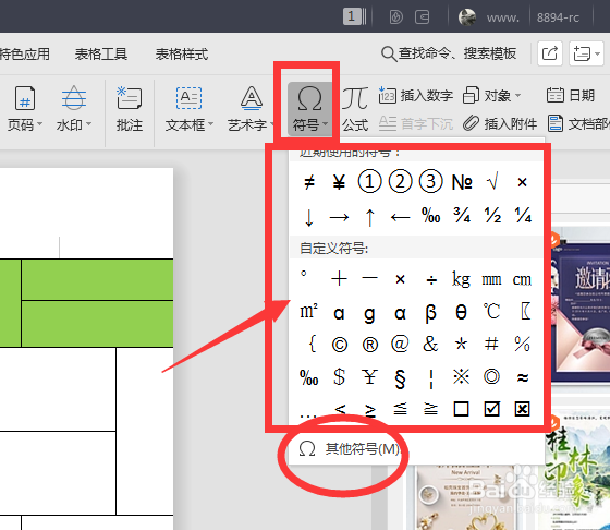 如何在WPS文档中插入特殊符号