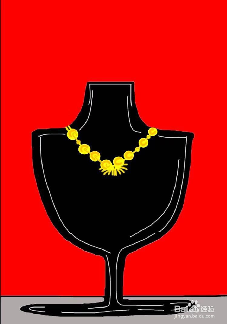 简笔画教程之项链