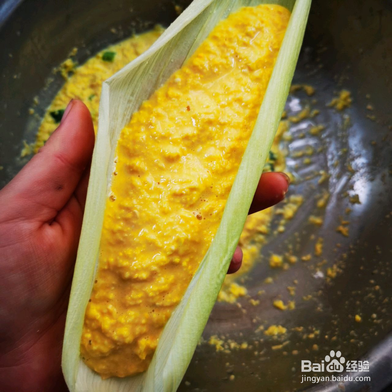 清香玉米粑粑的做法
