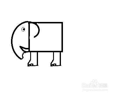 简笔画-大象的简笔画如何画