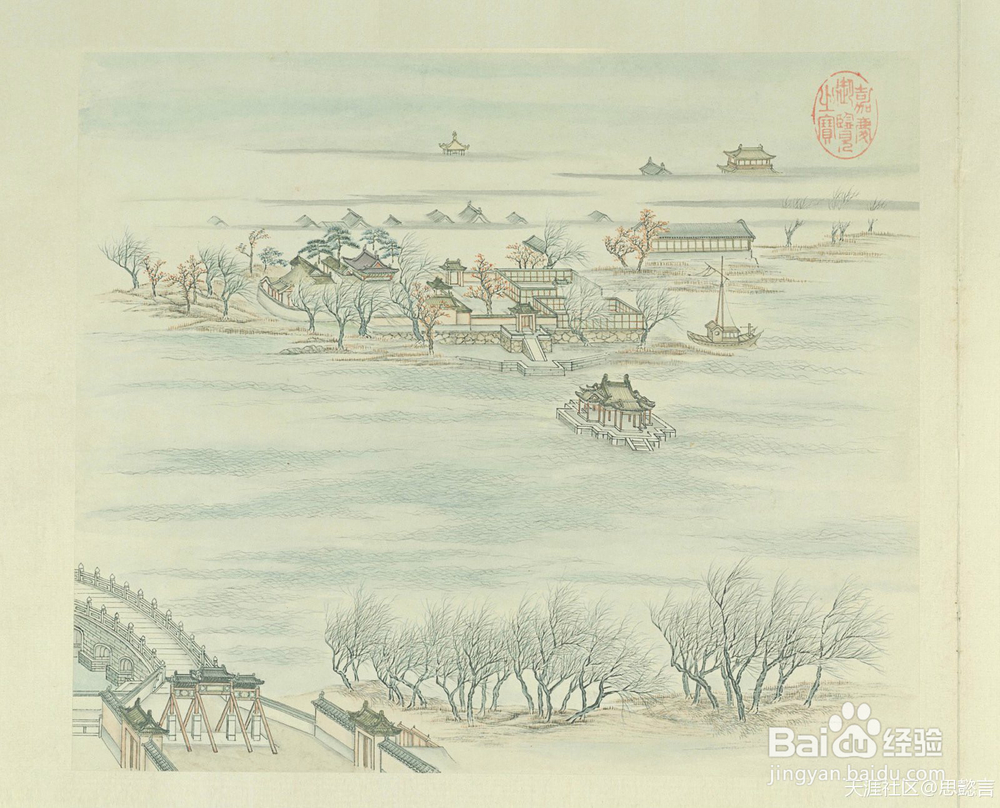 燕山八景图的背景欣赏法与方式