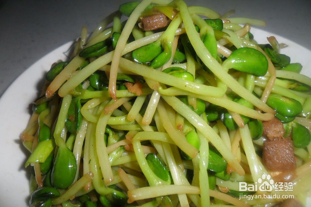 家常快速炒豆苗（绿豆瓣）