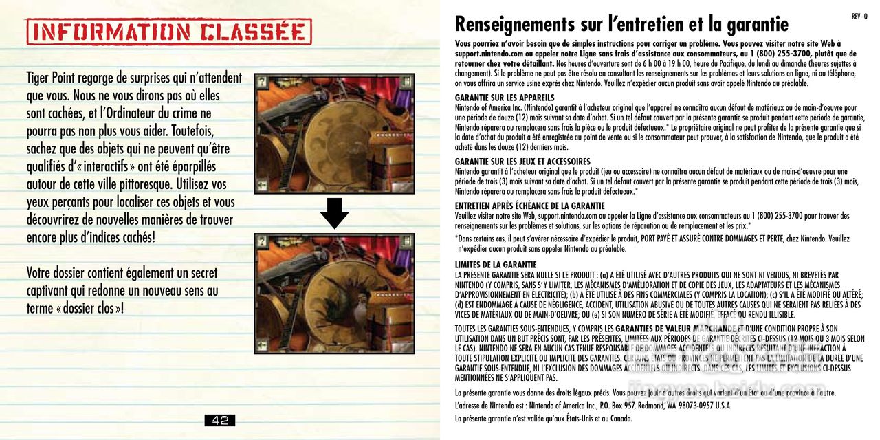 任天堂MysteryCa型游戏机说明书:[3]