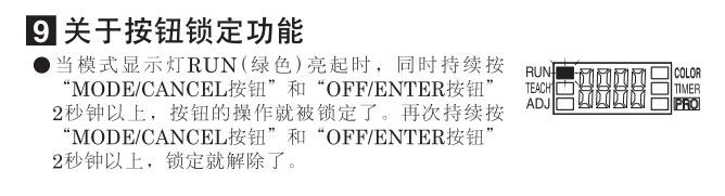 松下数字式色标传感器LX-100系列使用手册2