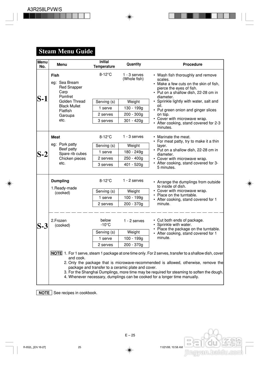 夏普R-652L烧烤微波炉使用说明书:[3]