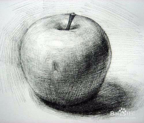 画立体苹果的教程