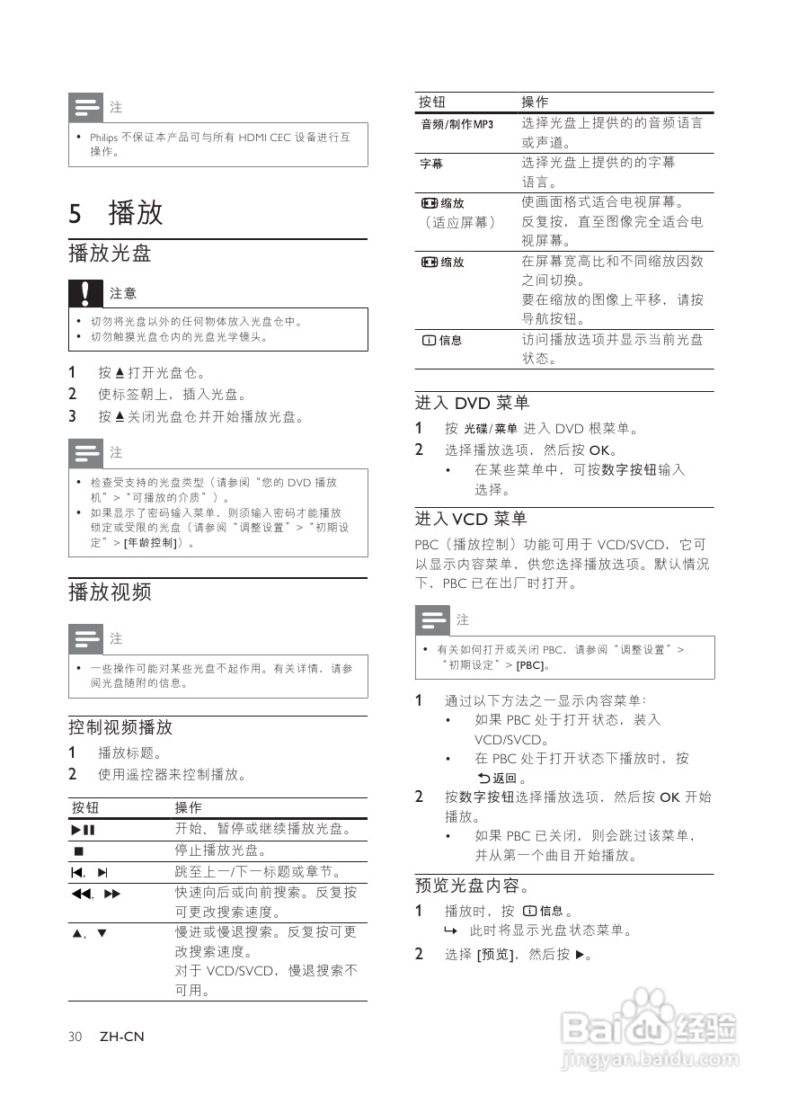 飞利浦DVP3568K/93 DVD播放机使用说明书:[1]