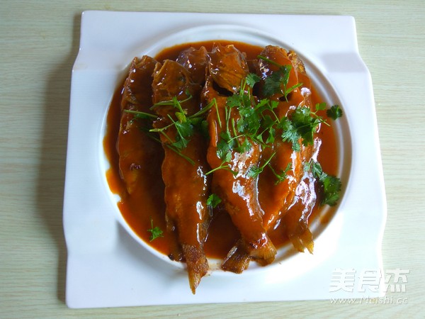 韩式辣酱烧小黄花鱼
