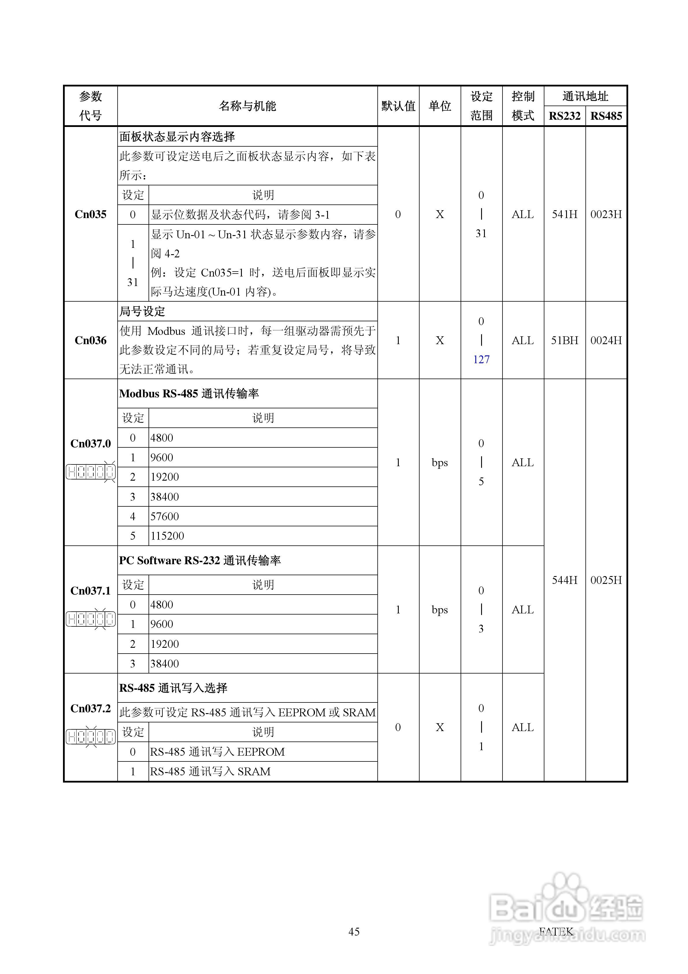 FATEK FSD-A2系列伺服驱动使用手册:[5]