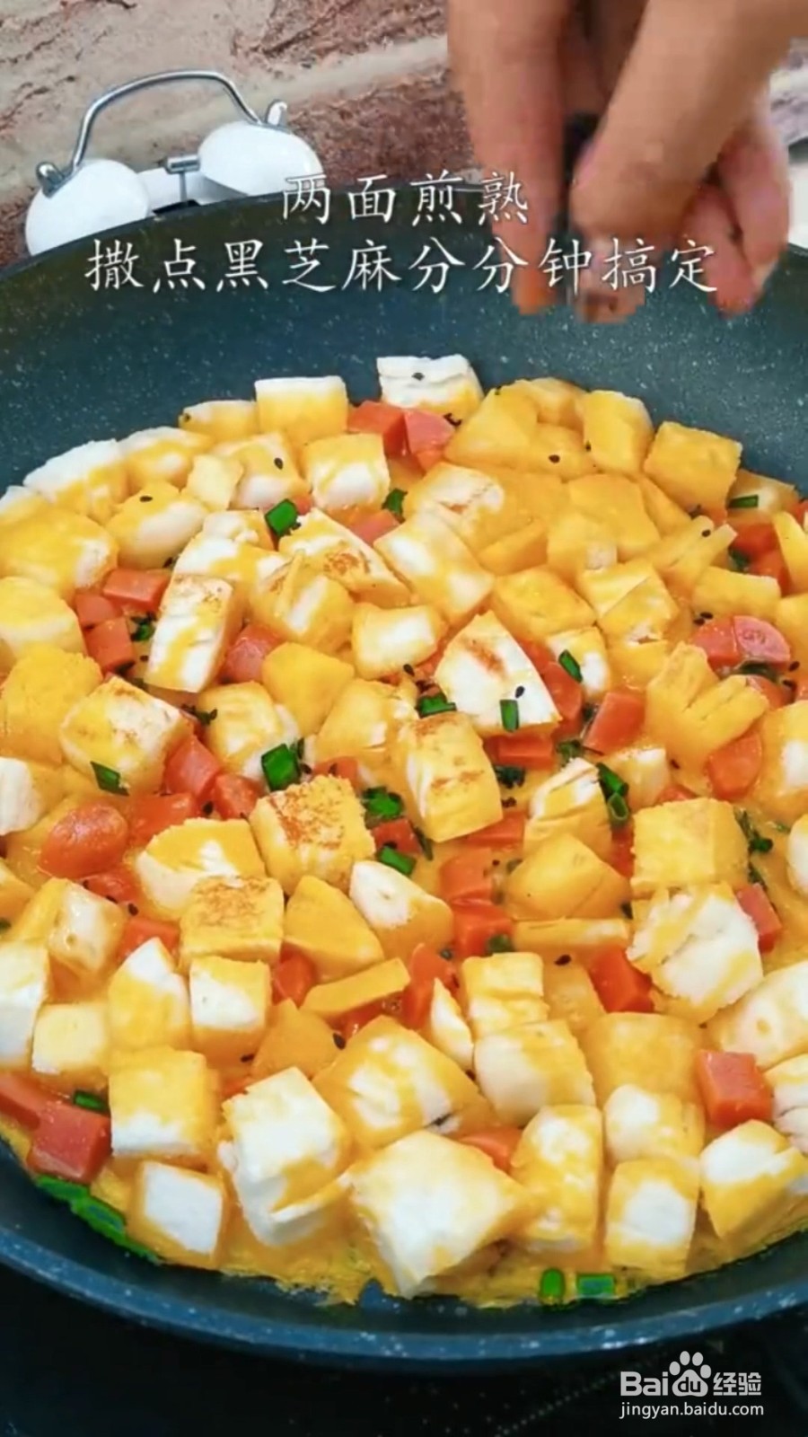 如何制作馒头鸡蛋饼？