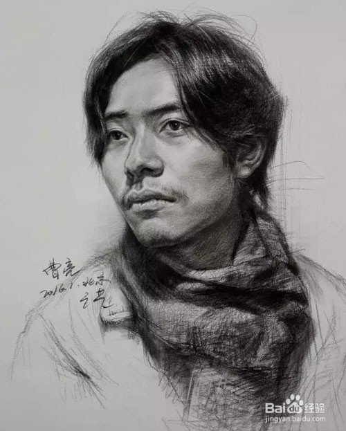 素描头像——3/4侧面结构表现画法