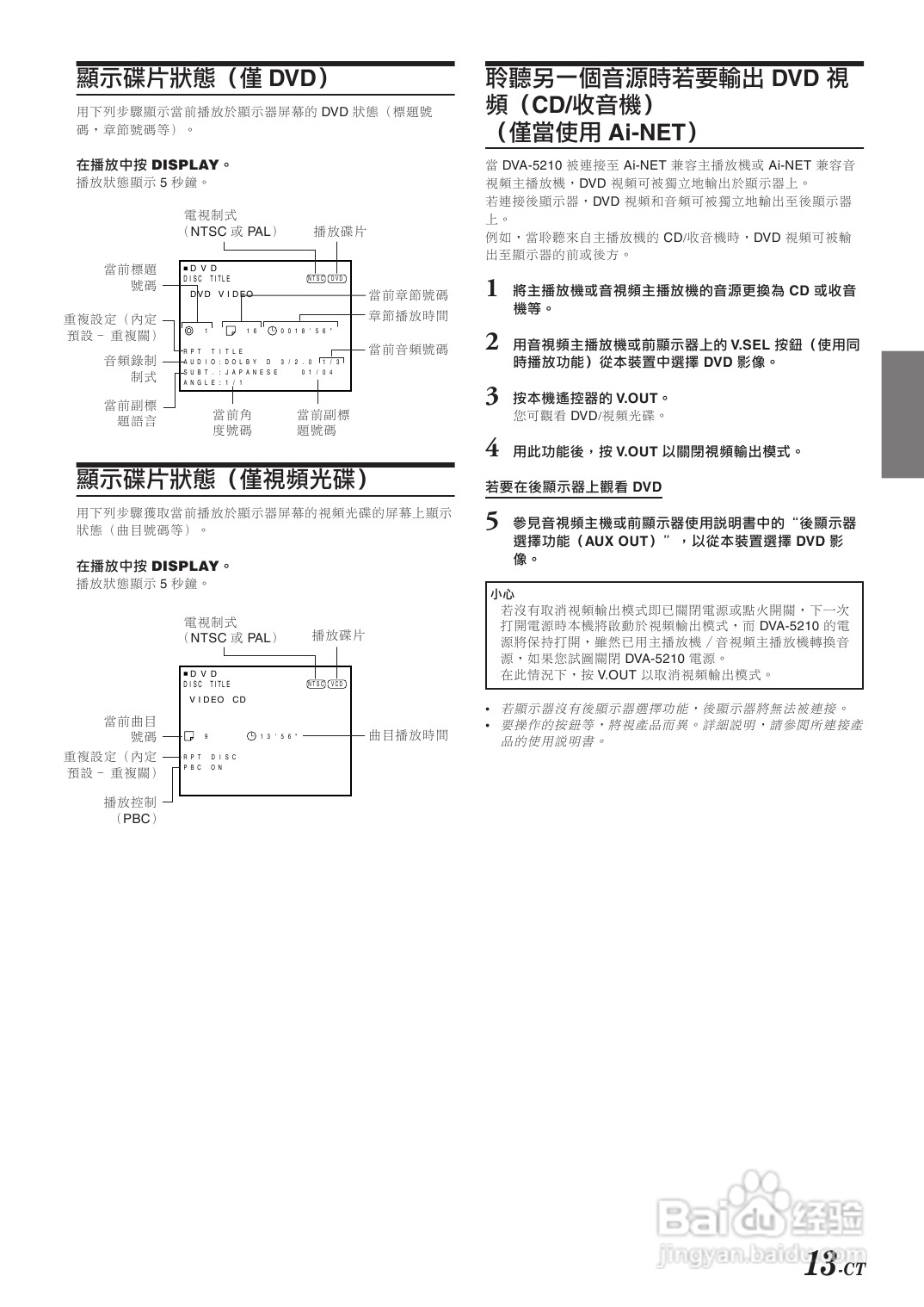 阿尔派DVA-5210型车载DVD 播放机说明书:[1]