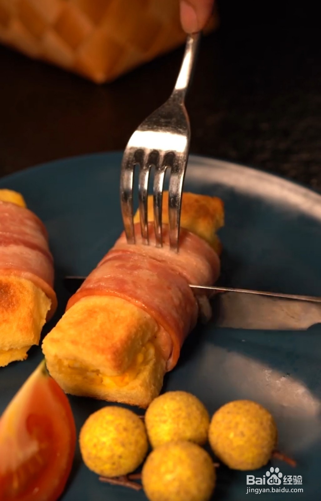 #新人打卡#培根吐司卷