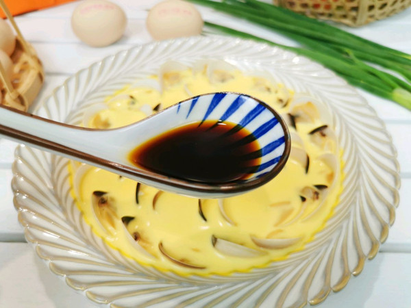 鲜美嫩滑白贝蒸蛋