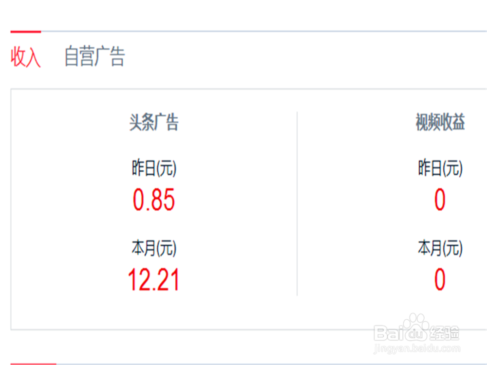 今日头条怎么查看收益