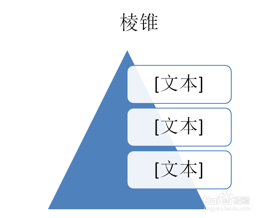 PPT怎么创建棱锥型列表的SMARTART图形