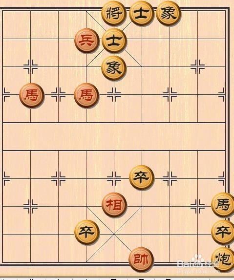 象棋杀法的练习：[17]双马饮泉2