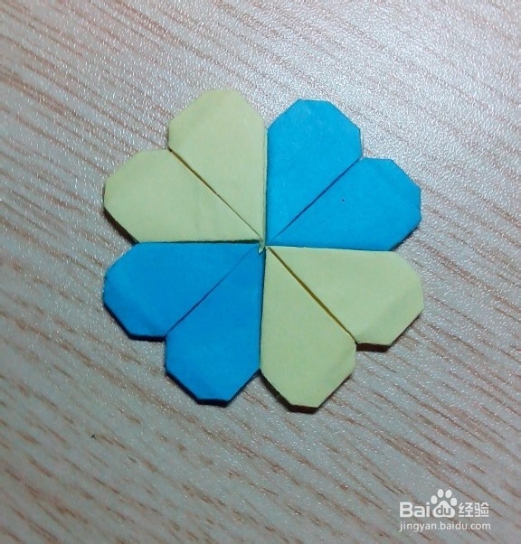 用纸折爱心书签、小装饰品