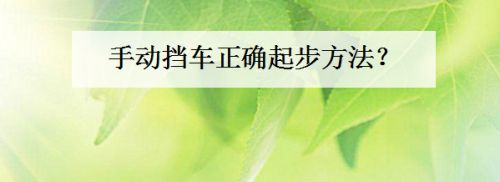生活/家居 > 生活常识工具/原料 手动挡车正确起步方法 方法/步骤 end