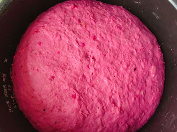 火龙果红豆馅饼