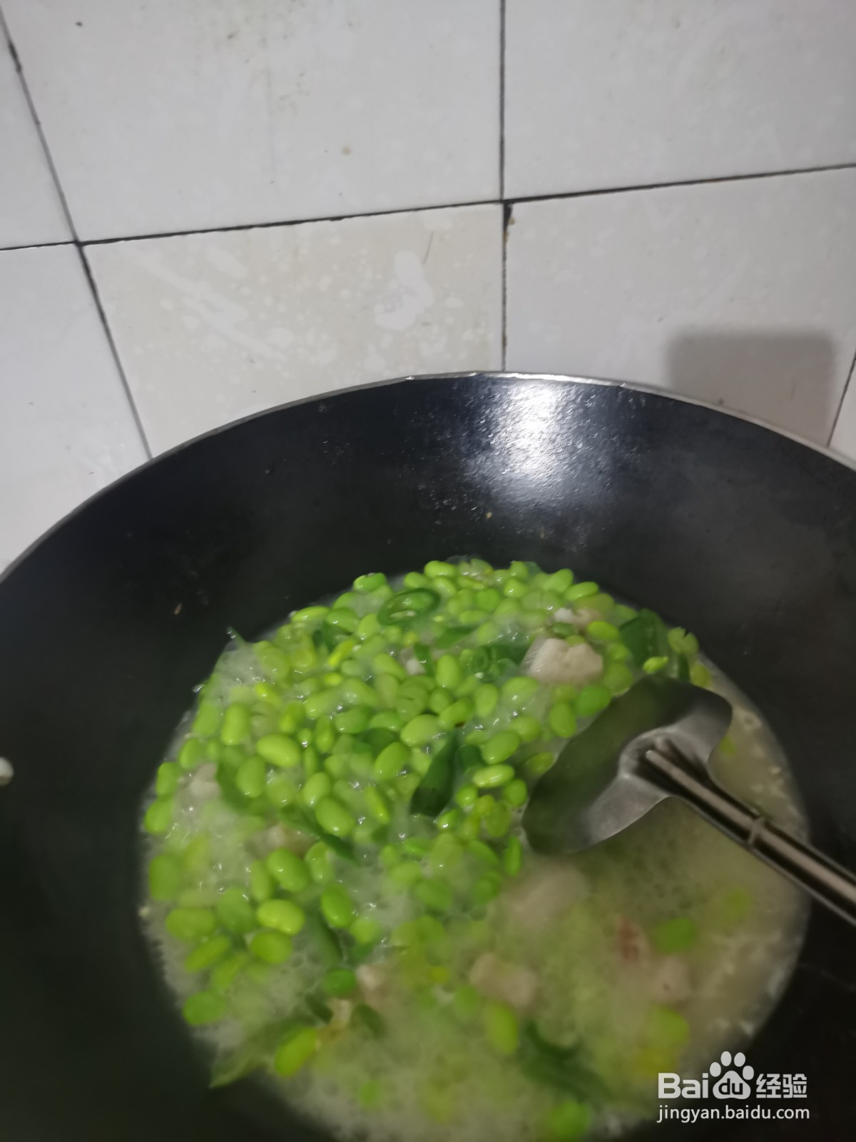 如何煮青豆肉末