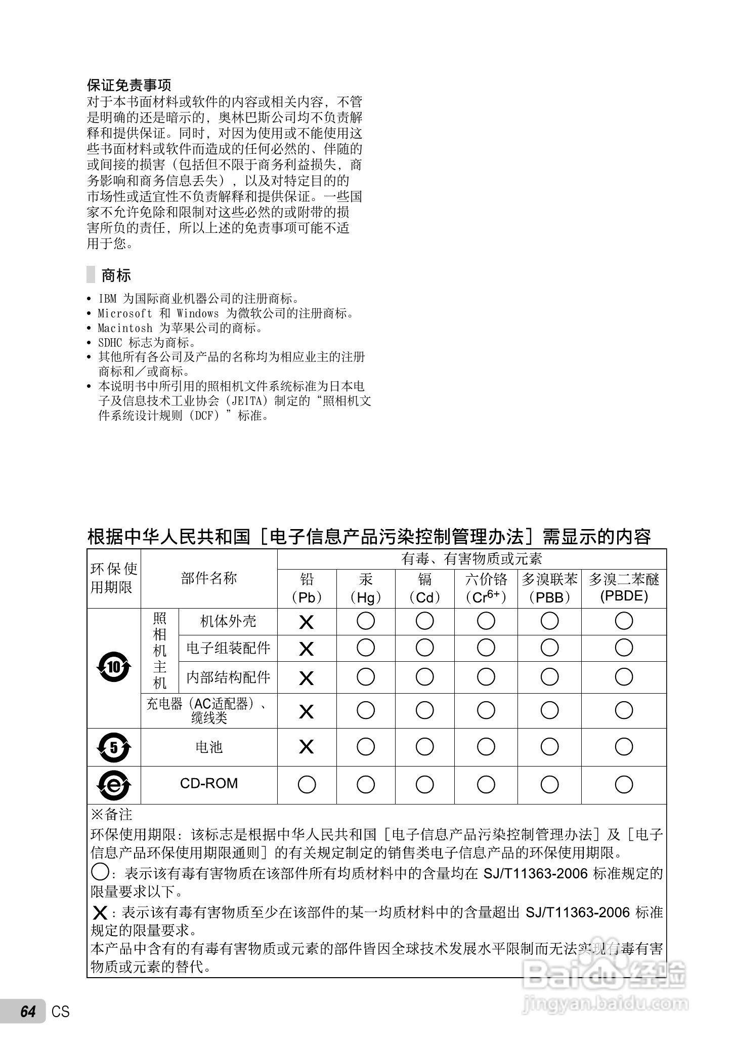 PLYMPUS数码照相机STYLUS-7030/μ-7030说明书:[7]