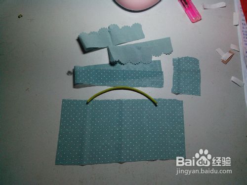 雪纺蝴蝶结拼布发圈教程