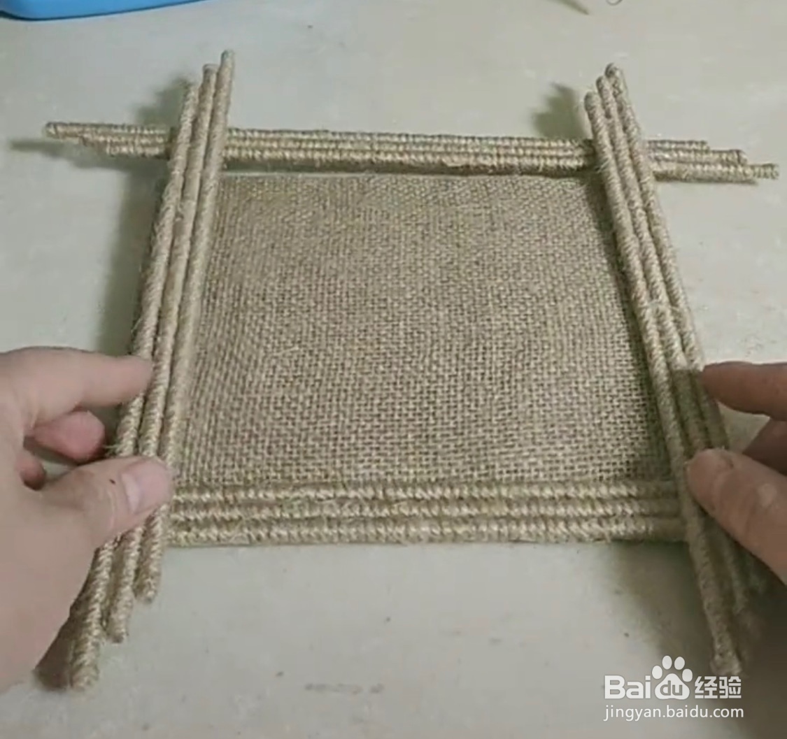 教你用麻布制作相框
