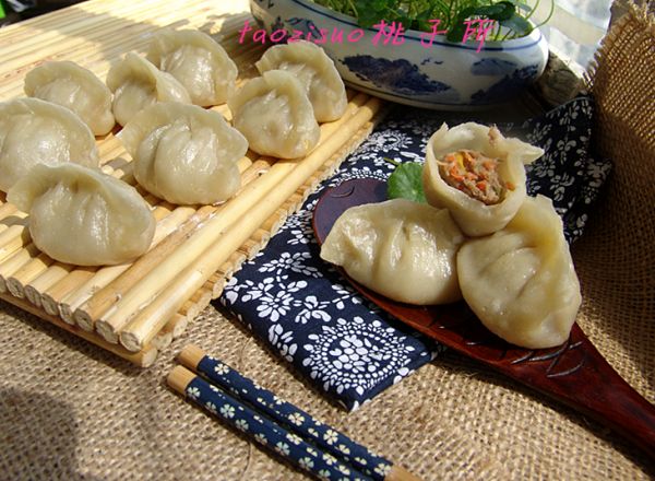 牛肉馅烫面蒸饺