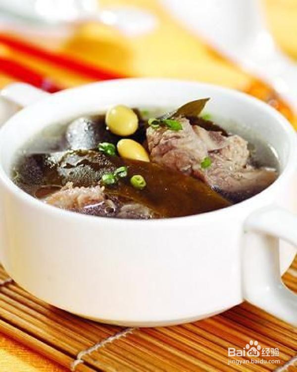 海带炖鸭汤的制作方法