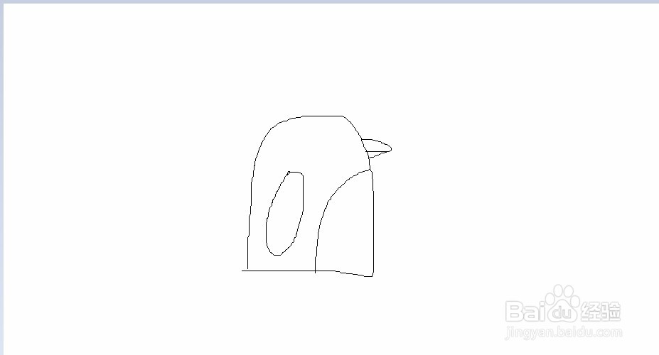 教大家简笔画企鹅的方法