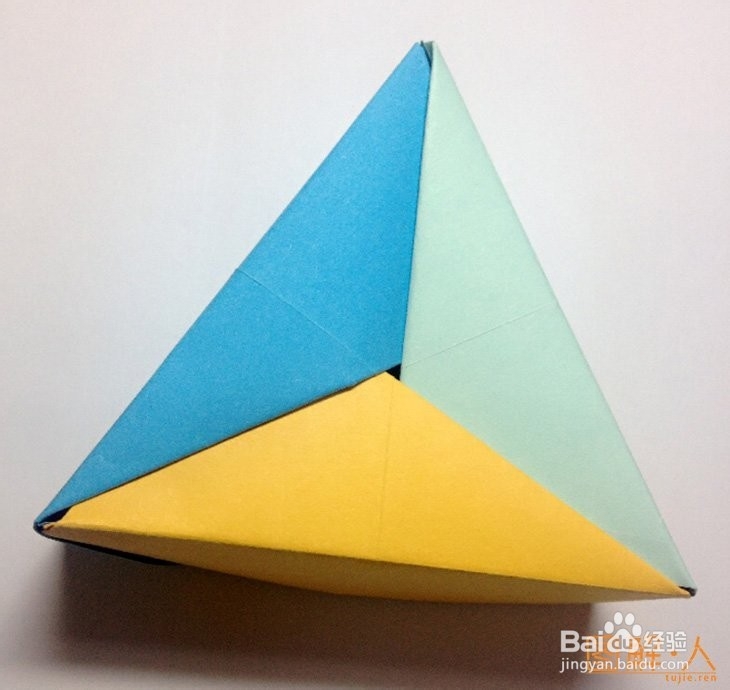 三角形礼物盒子折纸图解教程