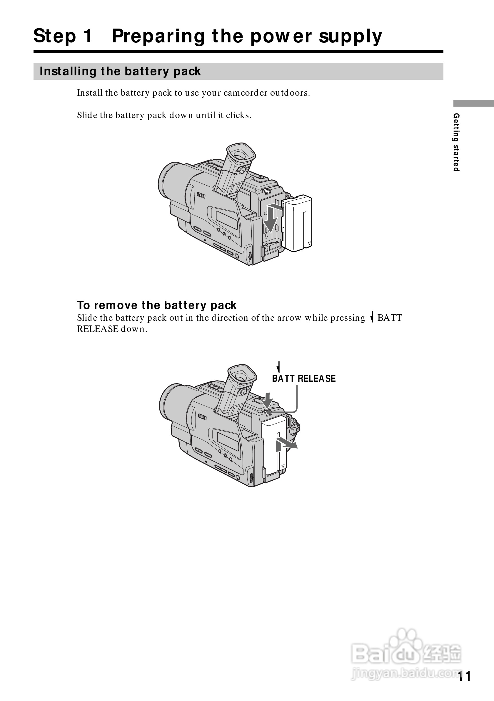 索尼CCD-TR818模拟摄像机说明书:[2]