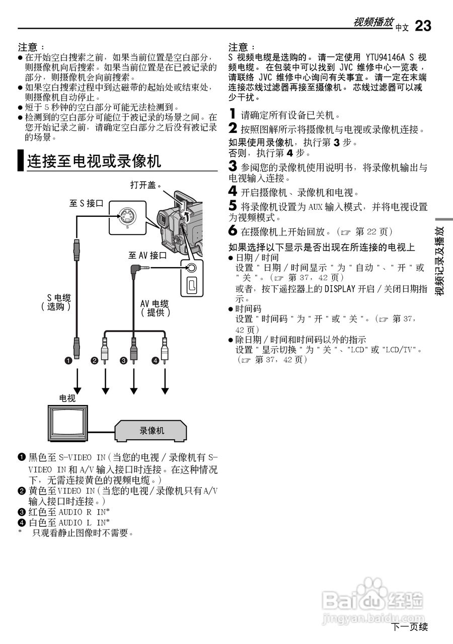 JVC GR-DF430AC数码摄像机说明书:[3]