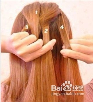 蝎子辫的韩式编发教程
