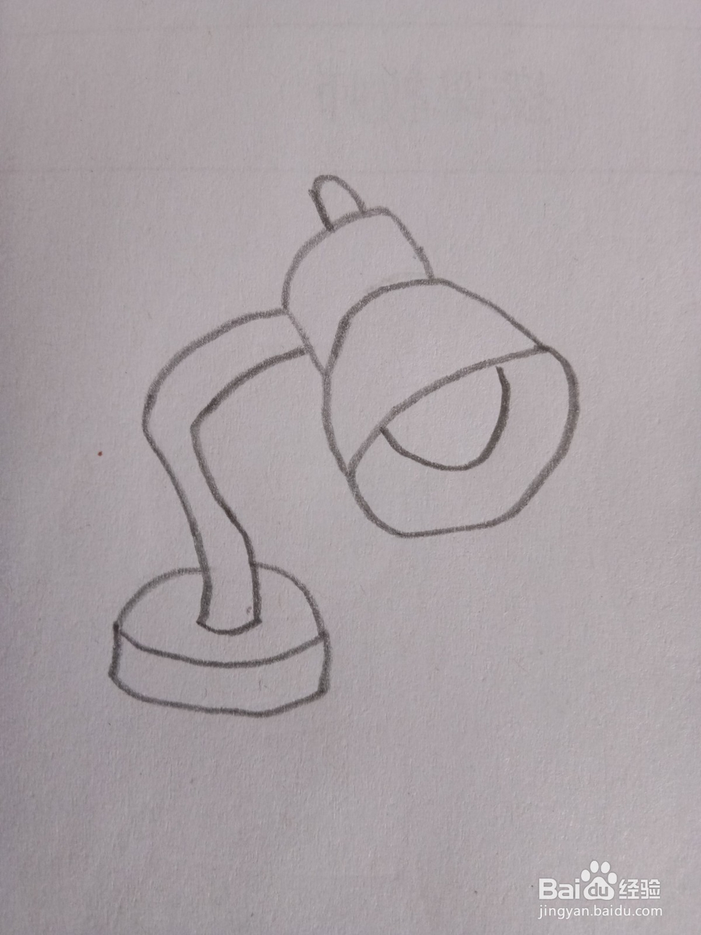 简笔画台灯画法五