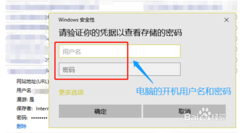 电脑网页保存的密码怎么显示