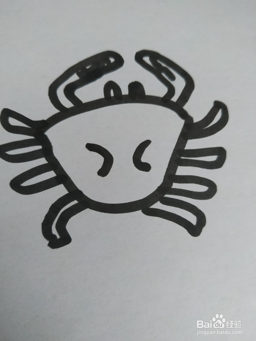 螃蟹的简笔画技法（十）