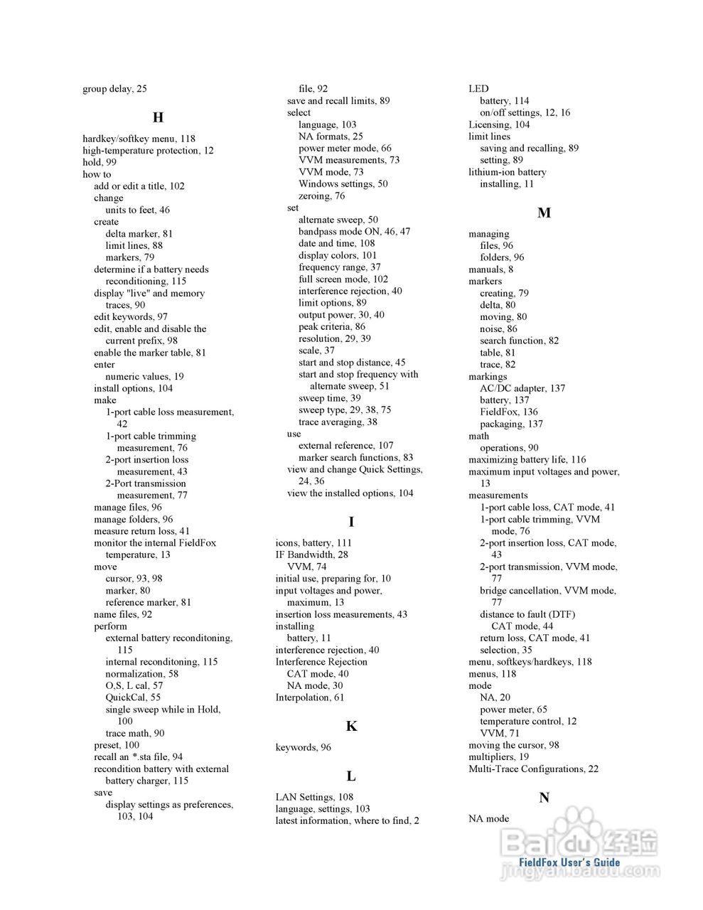 N9923A型Fieldfox手持式RF向量网路分析仪操作手册:[14]