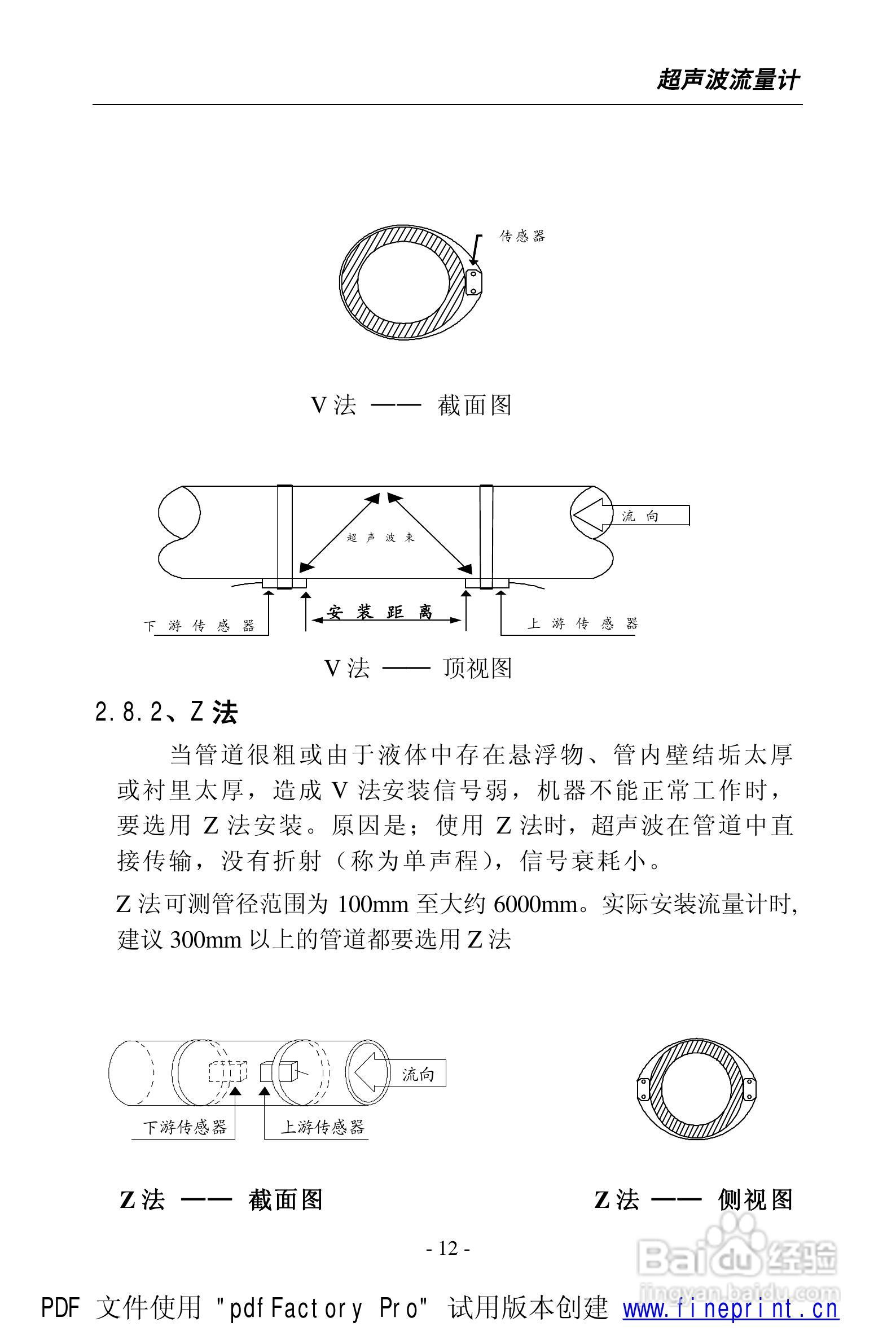 威尔逊WSF-100型超声波流量计说明书:[2]