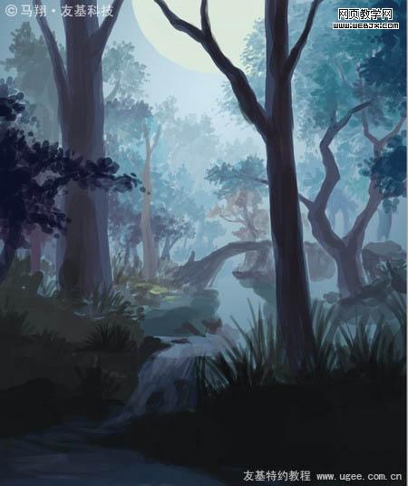 Photoshop鼠绘教程:唯美的梦幻森林