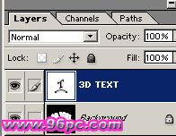 ps制作3D文字效果