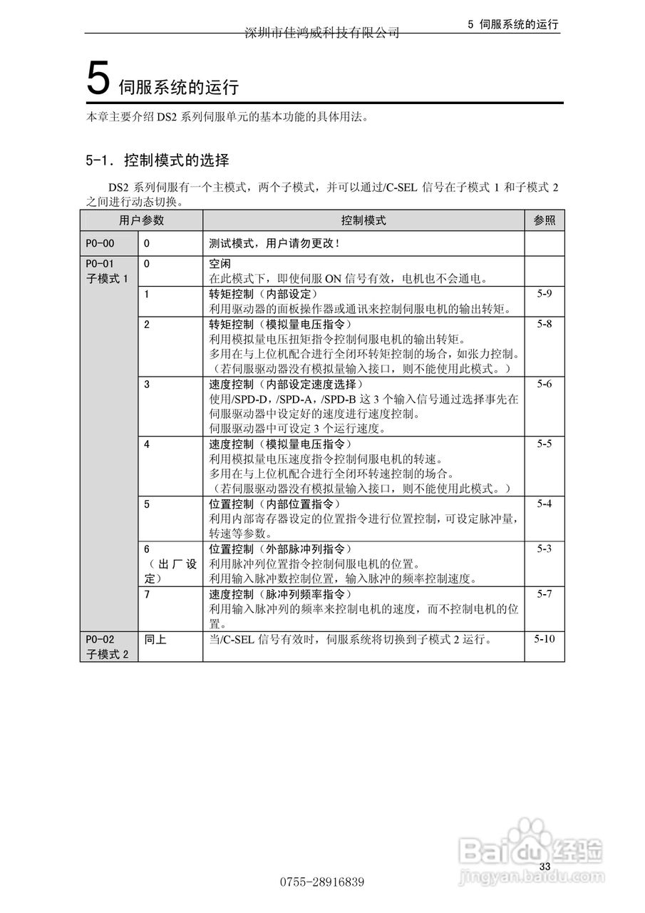 佳鸿威DS2系列伺服驱动器用户手册:[5]
