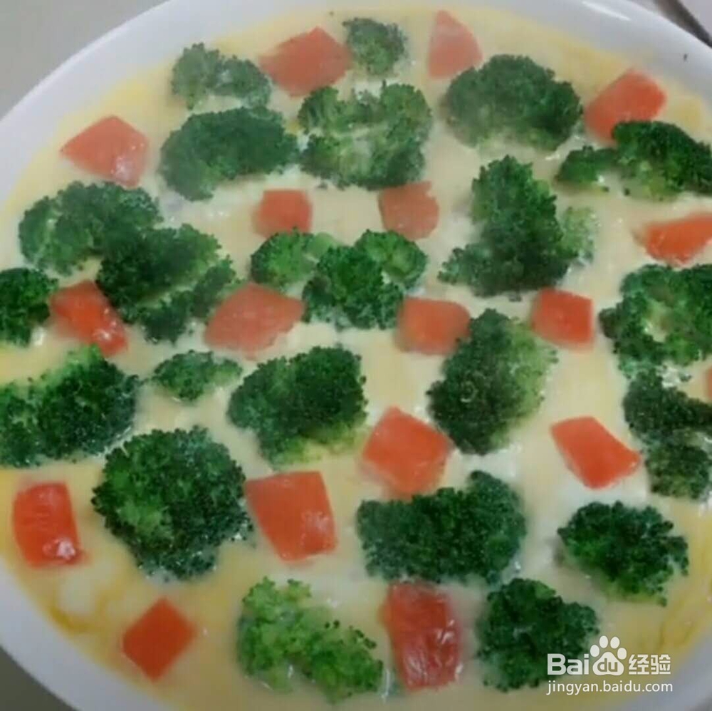 西兰花鸡蛋豆腐羹