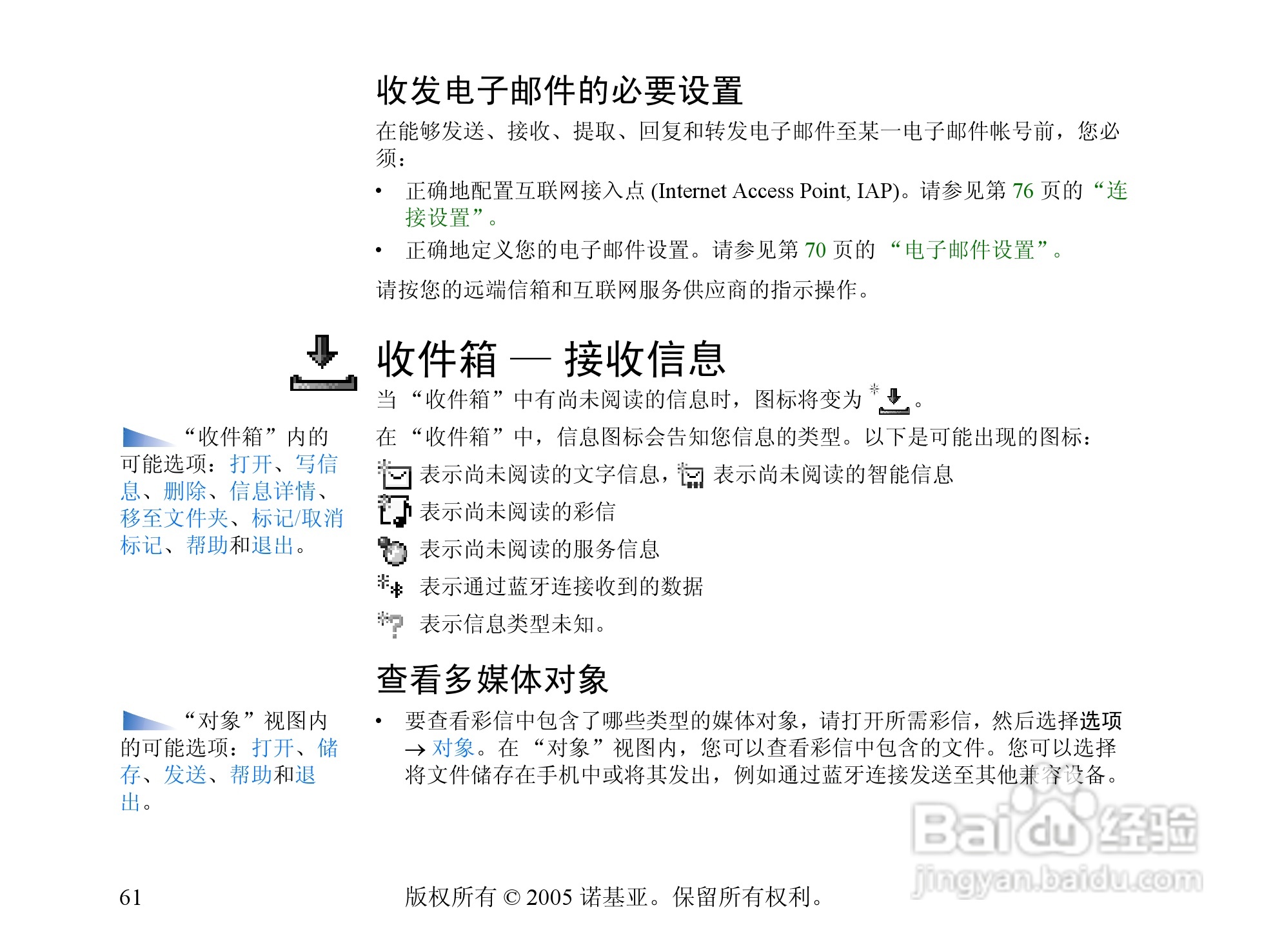 诺基亚6670手机使用说明书:[7]