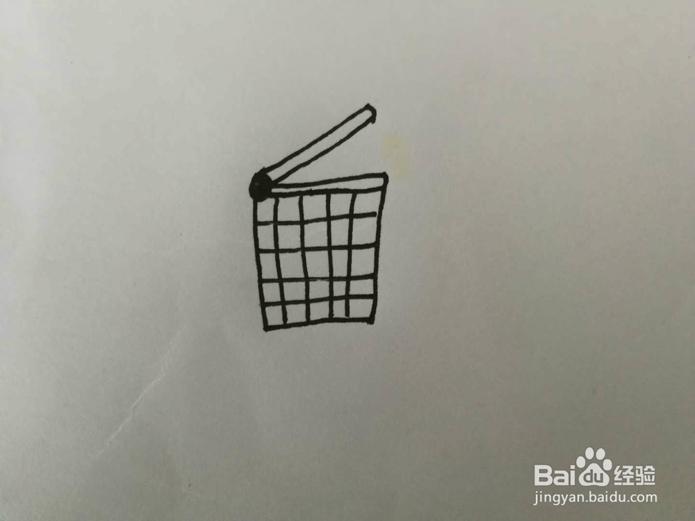 简笔画垃圾桶