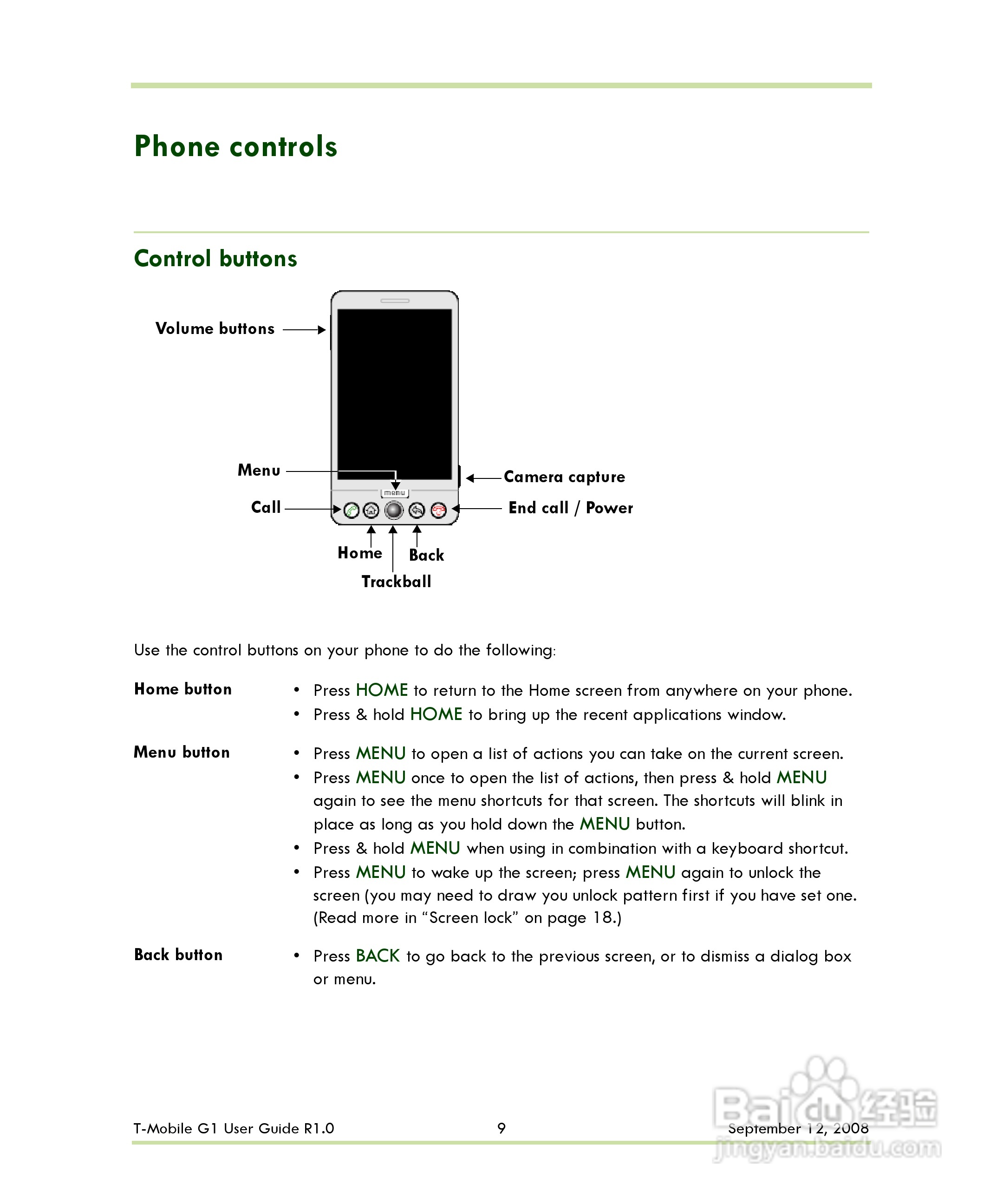HTC T-Mobile G1手机说明书:[1]