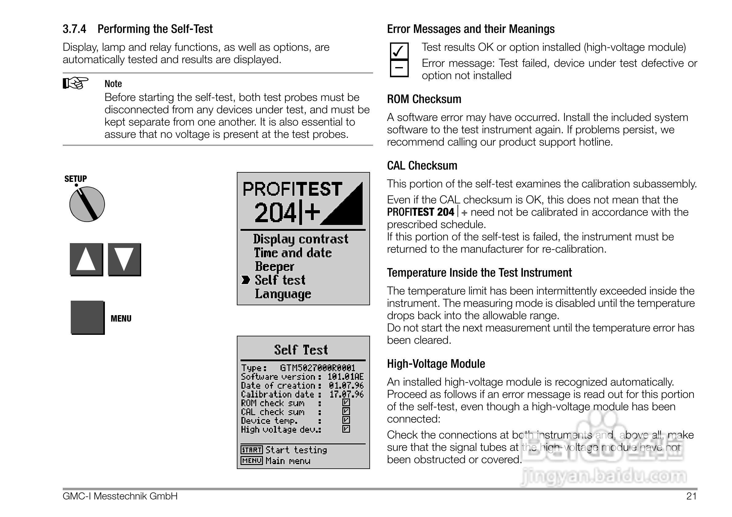 PROFITEST 204安规测试仪使用说明书:[3]