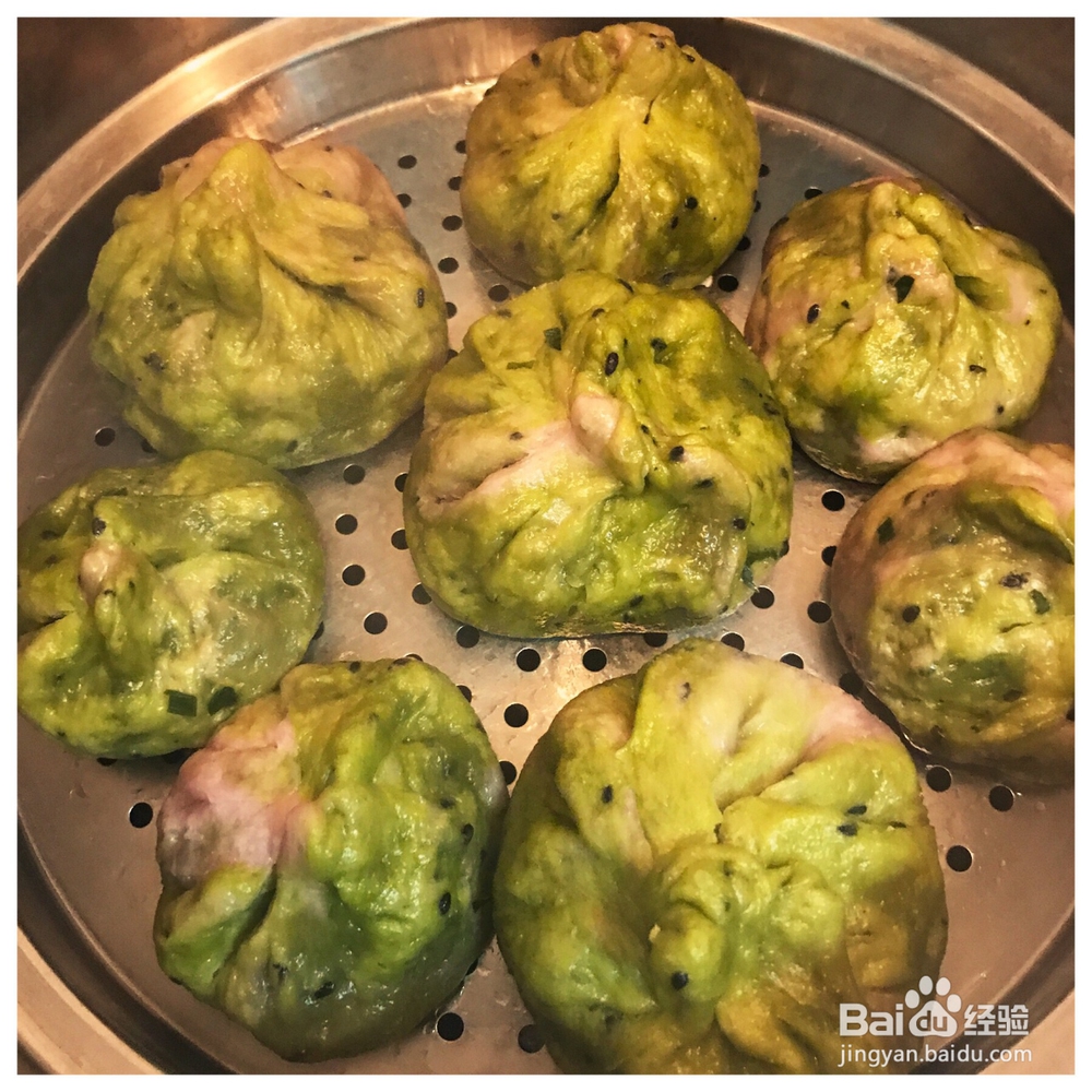 忍不住流口水的菠菜紫甘蓝饺子