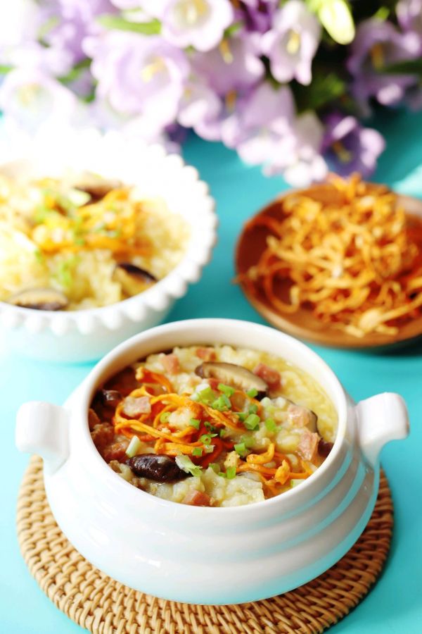 火腿香菇瘦肉粥